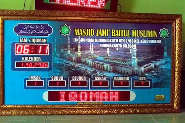 Jadwal Sholat Cilegon
